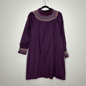Pomander Place XXL Plum Smocked Wrenley Dress